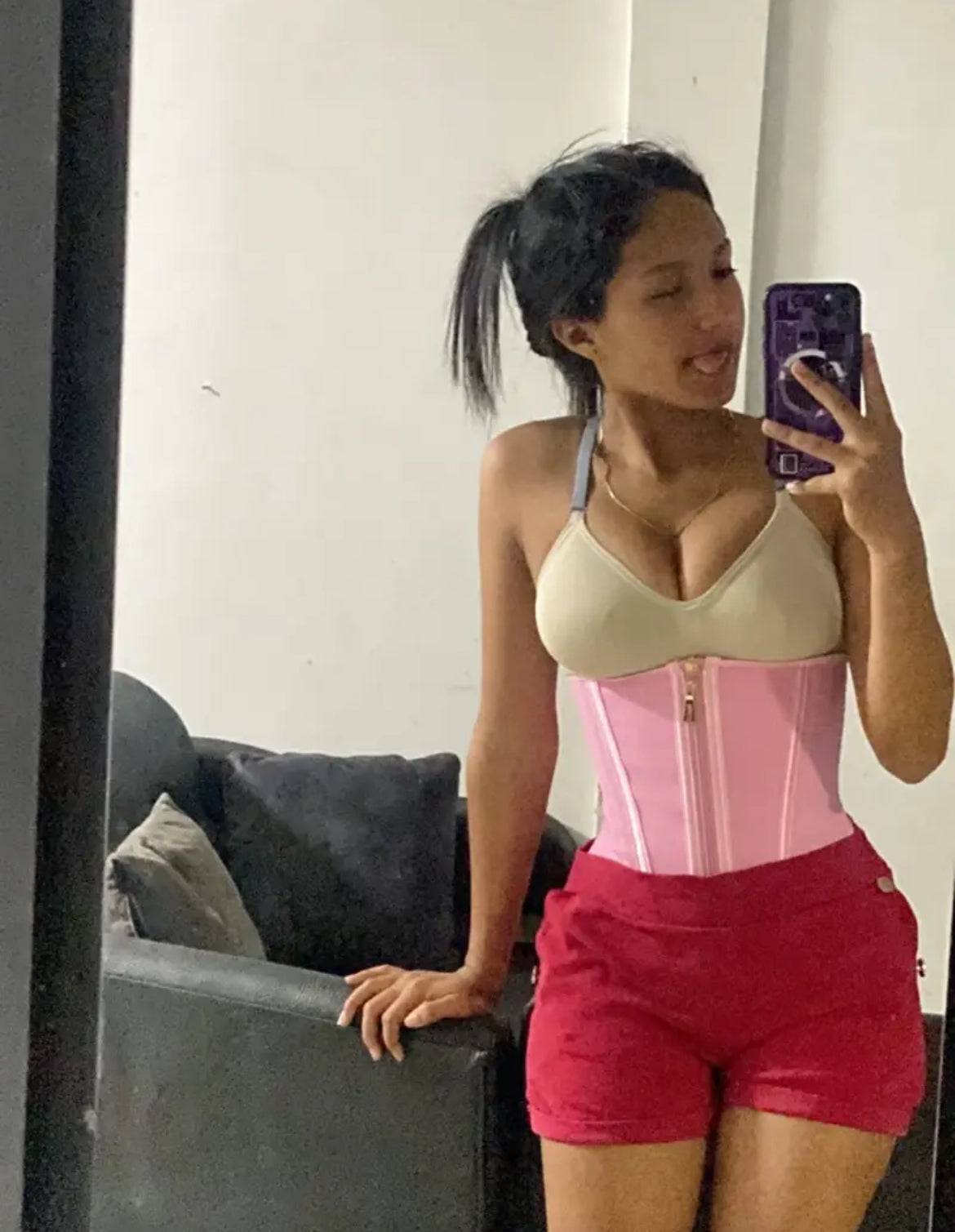 Pink Instacurve waist trainer
